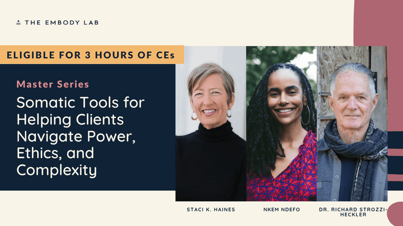 Master Series - Somatic Tools for Helping Clients Navigate Power, Ethics, and Complexity