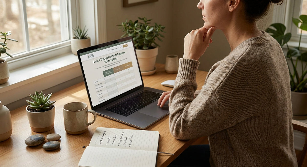 How to choose a somatic therapy certificate program online