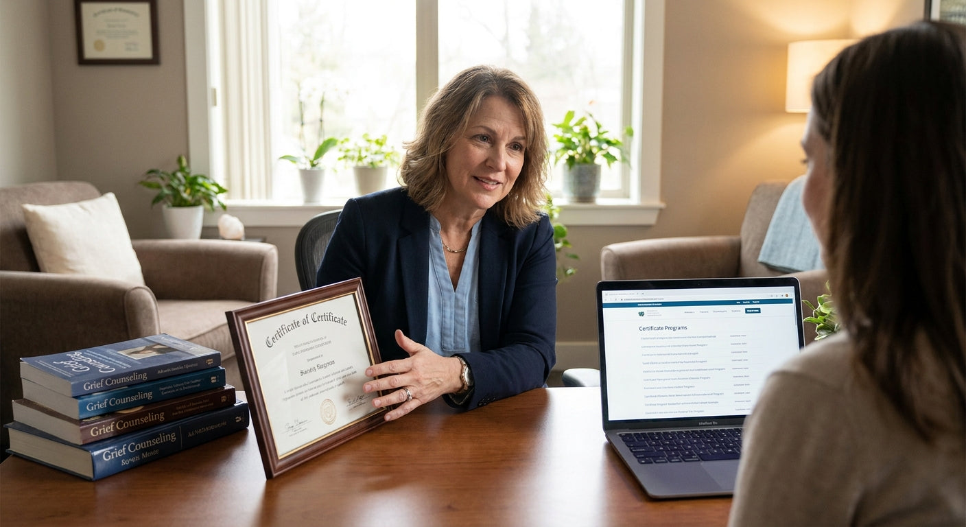 Best grief counseling certificate programs for therapists
