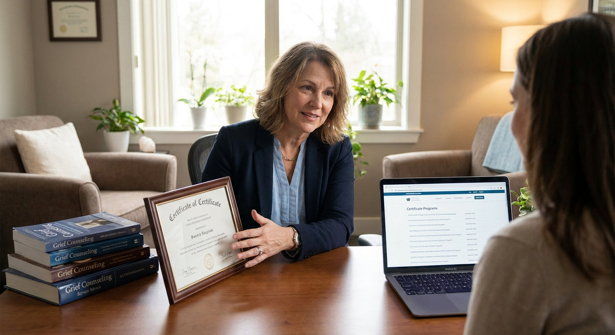 Best grief counseling certificate programs for therapists