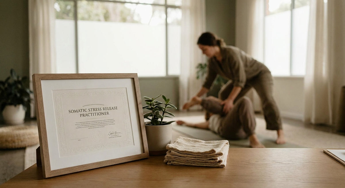 Somatic stress release certificate for practitioners