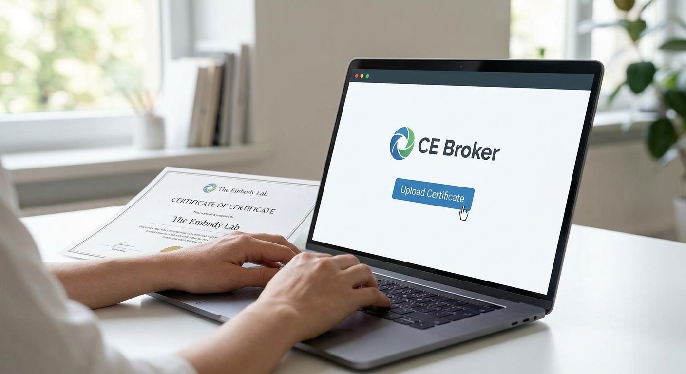 How to connect your Embody Lab certificate to CE Broker