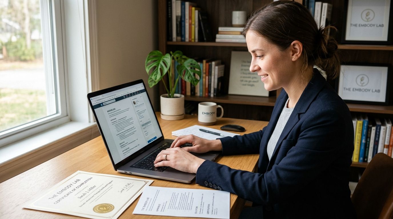 How to add your Embody Lab certification to your resume: 2026 guide