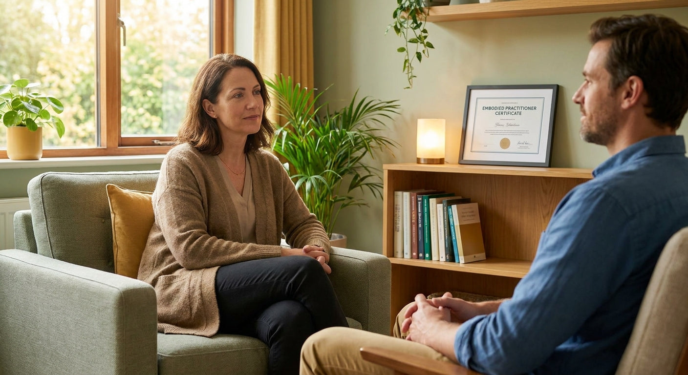 Embodied practitioner certificate for mental health pros