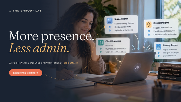 AI for Health & Wellness Practitioners